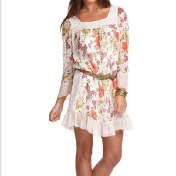 Dresses & Skirts - Boho Floral Chiffon Mini Jovovich Hawk for Target